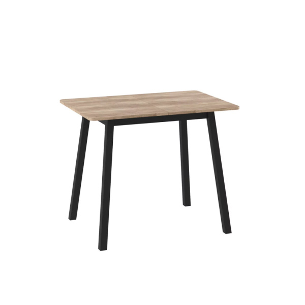 Стол TIRK RADIAL-94, раздвижной 94(126)х64, ДУБ КАНЬОН/ЧЕРНЫЙ